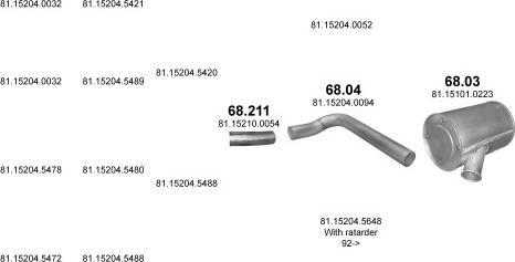 Polmo POLMO00958 - Система випуску ОГ autocars.com.ua