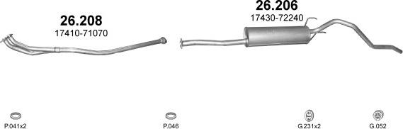 Polmo POLMO00987 - Система випуску ОГ autocars.com.ua