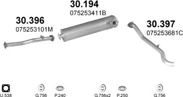 Polmo POLMO01017 - Система випуску ОГ autocars.com.ua