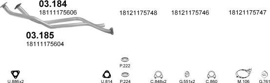 Polmo POLMO01142 - Система випуску ОГ autocars.com.ua