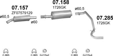 Polmo POLMO01323 - Система випуску ОГ autocars.com.ua