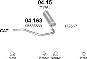 Polmo POLMO01345 - Система випуску ОГ autocars.com.ua