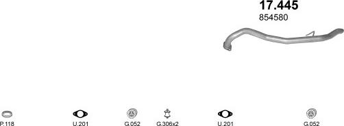 Polmo POLMO01388 - Система випуску ОГ autocars.com.ua