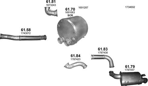 Polmo POLMO01397 - Система випуску ОГ autocars.com.ua