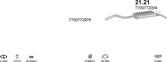 Polmo POLMO01439 - Система випуску ОГ autocars.com.ua