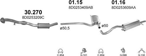 Polmo POLMO01594 - Система випуску ОГ autocars.com.ua