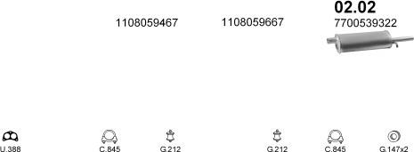 Polmo POLMO01942 - Система випуску ОГ autocars.com.ua
