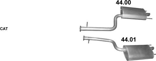 Polmo POLMO01998 - Система випуску ОГ autocars.com.ua