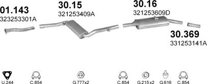 Polmo POLMO02004 - Система випуску ОГ autocars.com.ua