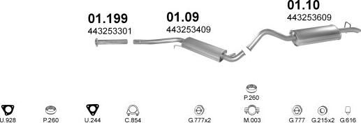 Polmo POLMO02005 - Система випуску ОГ autocars.com.ua
