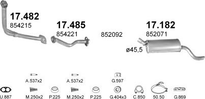 Polmo POLMO02139 - Система випуску ОГ autocars.com.ua