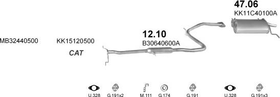 Polmo POLMO04412 - Система випуску ОГ autocars.com.ua