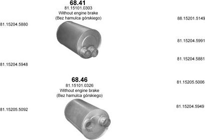 Polmo POLMO05156 - Система випуску ОГ autocars.com.ua