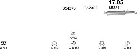 Polmo POLMO06123 - Система випуску ОГ autocars.com.ua