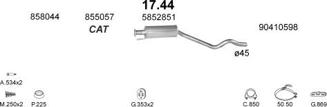 Polmo POLMO06192 - Система випуску ОГ autocars.com.ua