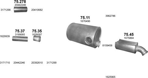 Polmo POLMO06346 - Система випуску ОГ autocars.com.ua