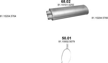 Polmo POLMO06500 - Система випуску ОГ autocars.com.ua