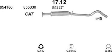 Polmo POLMO06564 - Система випуску ОГ autocars.com.ua