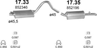 Polmo POLMO07022 - Система випуску ОГ autocars.com.ua