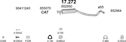 Polmo POLMO07111 - Система випуску ОГ autocars.com.ua