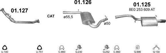Polmo POLMO07437 - Система випуску ОГ autocars.com.ua