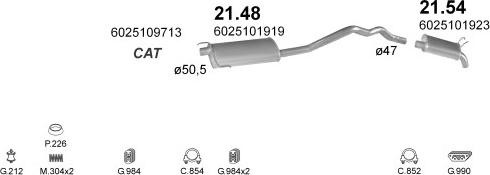 Polmo POLMO08202 - Система випуску ОГ autocars.com.ua