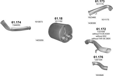 Polmo POLMO08475 - Система випуску ОГ autocars.com.ua