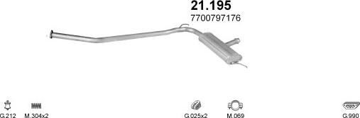 Polmo POLMO08812 - Система випуску ОГ autocars.com.ua