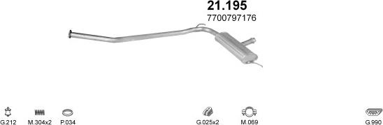 Polmo POLMO08834 - Система випуску ОГ autocars.com.ua