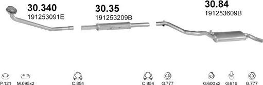 Polmo POLMO10664 - Система випуску ОГ autocars.com.ua