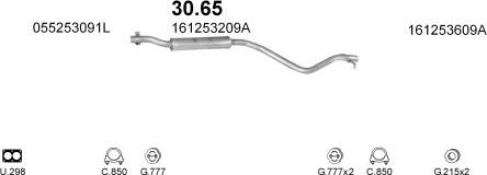 Polmo POLMO10715 - Система випуску ОГ autocars.com.ua