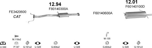 Polmo POLMO20041 - Система випуску ОГ autocars.com.ua