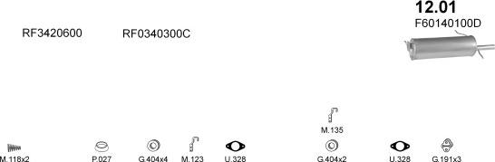 Polmo POLMO20042 - Система випуску ОГ autocars.com.ua