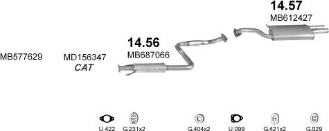 Polmo POLMO20071 - Система випуску ОГ autocars.com.ua