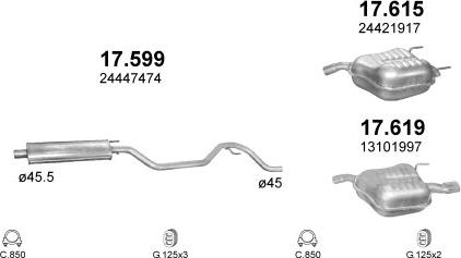 Polmo POLMO30049 - Система випуску ОГ autocars.com.ua