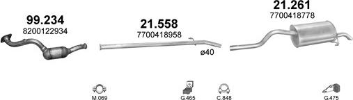 Polmo POLMO30057 - Система випуску ОГ autocars.com.ua