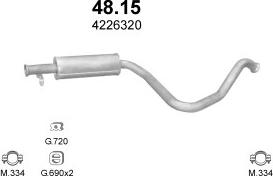 Polmo POLMO30388 - Система випуску ОГ autocars.com.ua