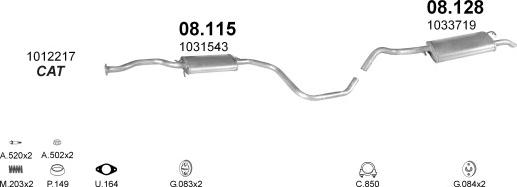 Polmo POLMO40000 - Система випуску ОГ autocars.com.ua