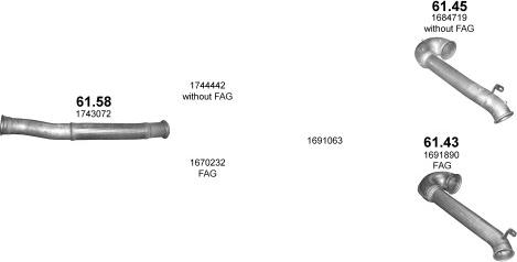 Polmo POLMO40065 - Система випуску ОГ autocars.com.ua