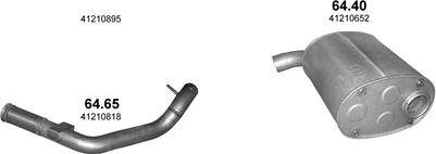 Polmo POLMO40068 - Система випуску ОГ autocars.com.ua