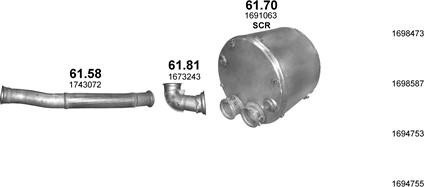 Polmo POLMO40073 - Система випуску ОГ autocars.com.ua