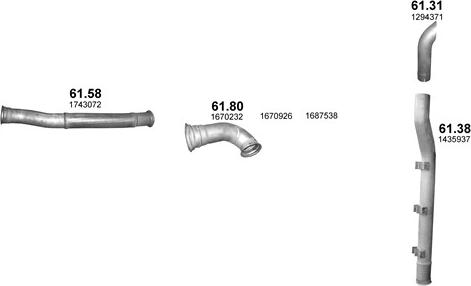 Polmo POLMO40076 - Система випуску ОГ autocars.com.ua