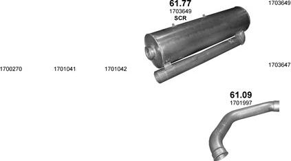 Polmo POLMO40115 - Система випуску ОГ autocars.com.ua