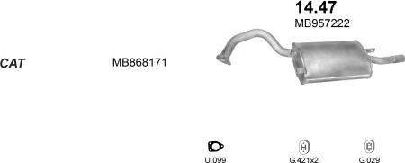 Polmo POLMO99158 - Система випуску ОГ autocars.com.ua