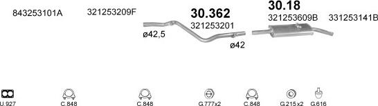 Polmo POLMO99181 - Система випуску ОГ autocars.com.ua