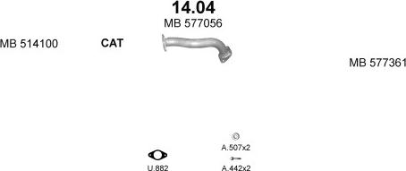 Polmo POLMO99522 - Система випуску ОГ autocars.com.ua