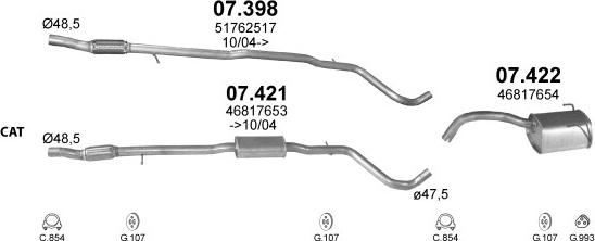 Polmo POLMO99643 - Система випуску ОГ autocars.com.ua