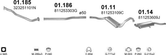 Polmo POLMO99660 - Система випуску ОГ autocars.com.ua