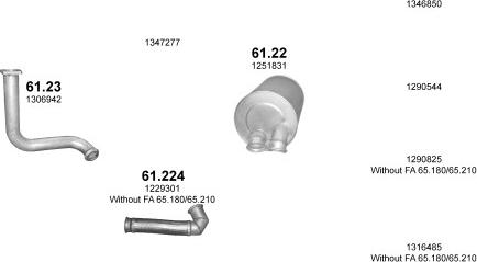 Polmo POLMO99664 - Система випуску ОГ autocars.com.ua