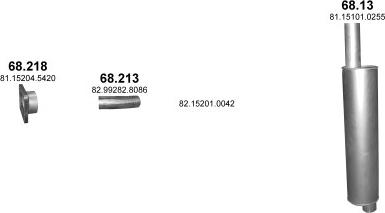 Polmo POLMO99666 - Система випуску ОГ autocars.com.ua